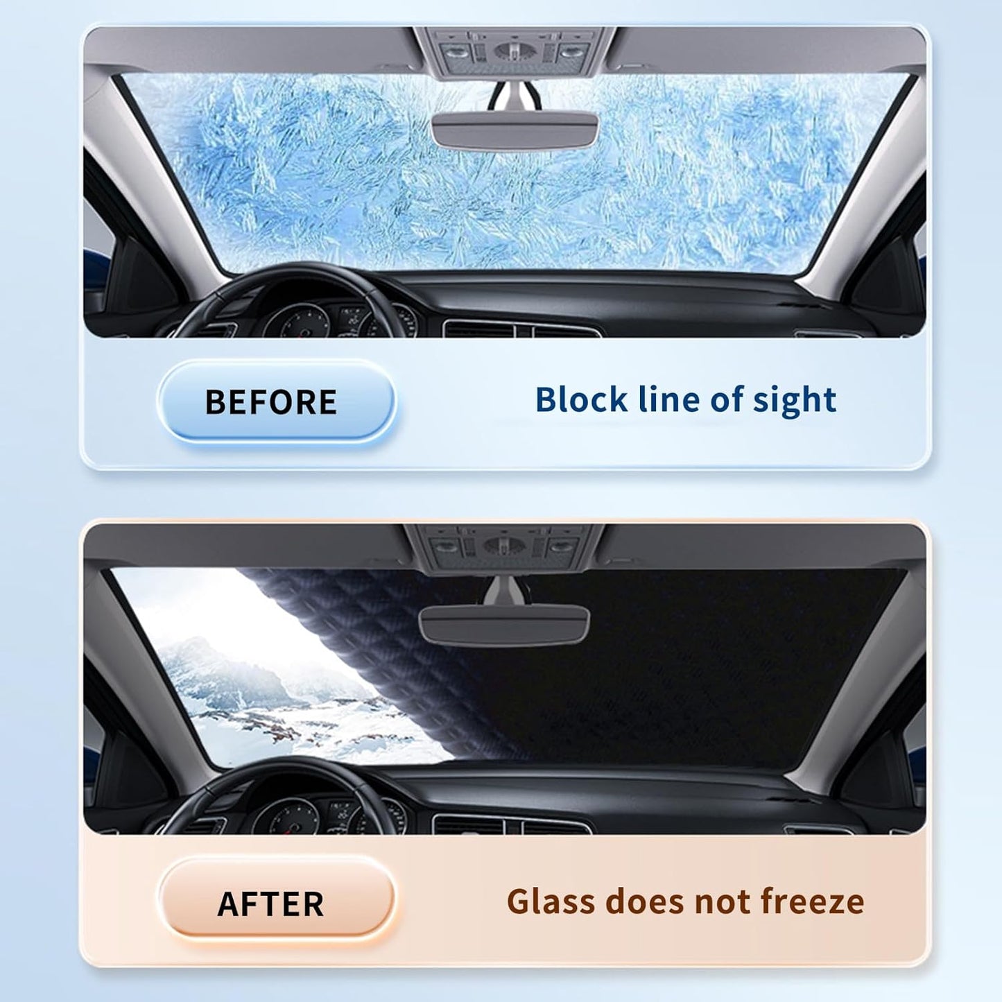 Car Windshield Anti-Ice & Snow Cover