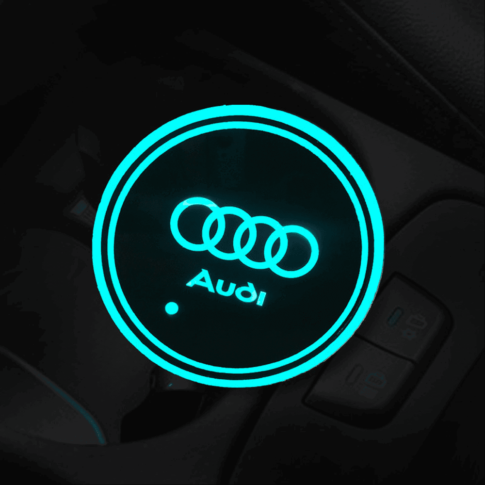 Audi-Compatible LED Cup Holder Light