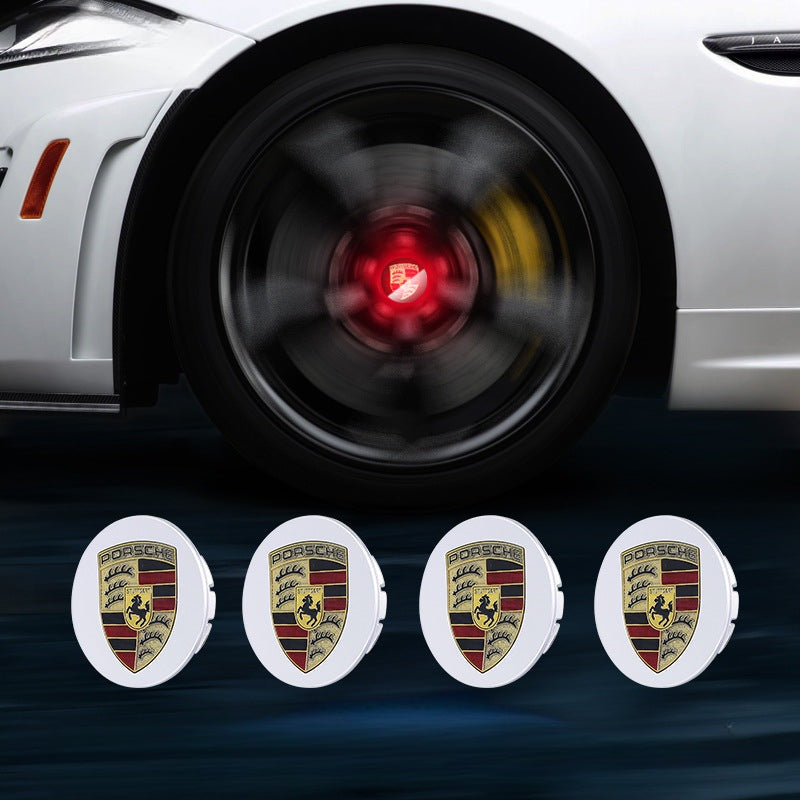 Porsche-Compatible Magnetic Suspension Hub Caps & LED Suspension Luminous Wheel Hub Lights