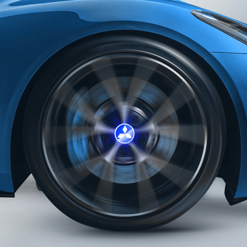 Mitsubishi-Compatible Magnetic Suspension Hub Caps & LED Suspension Luminous Wheel Hub Lights