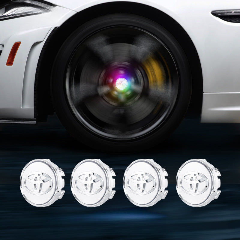 Toyota & Crown-Compatible Magnetic Suspension Hub Caps & LED Suspension Luminous Wheel Hub Lights