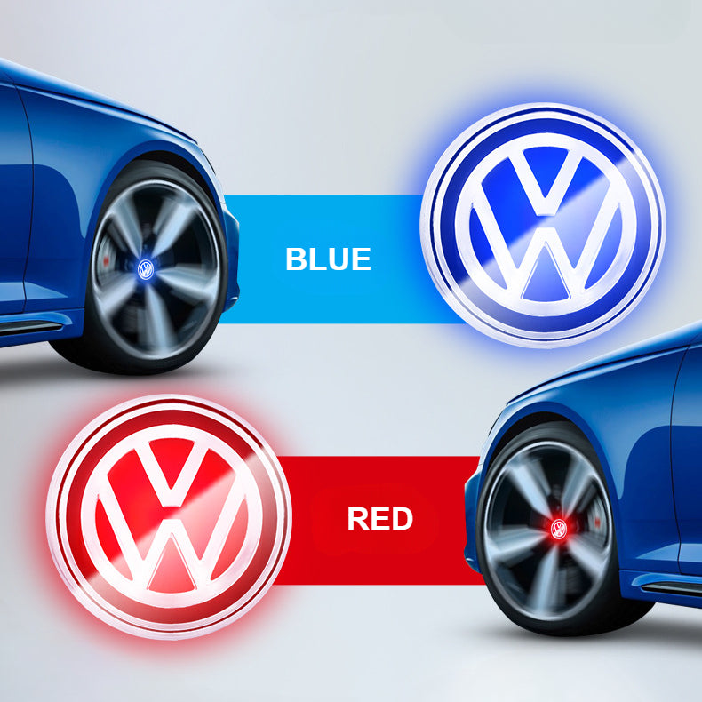 Volkswagen-Compatible Magnetic Suspension Hub Caps & LED Suspension Luminous Wheel Hub Lights