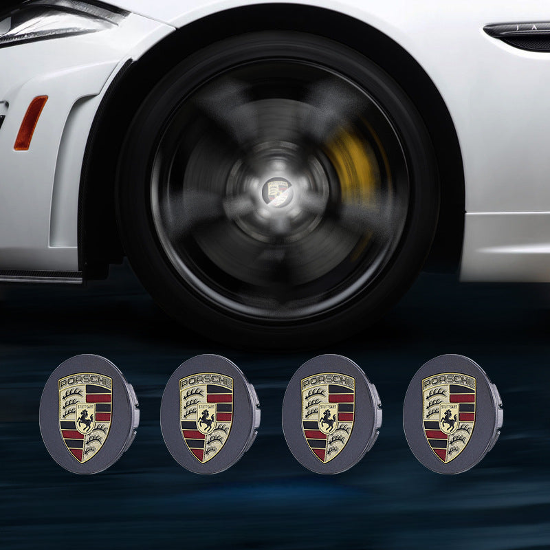 Porsche-Compatible Magnetic Suspension Hub Caps & LED Suspension Luminous Wheel Hub Lights