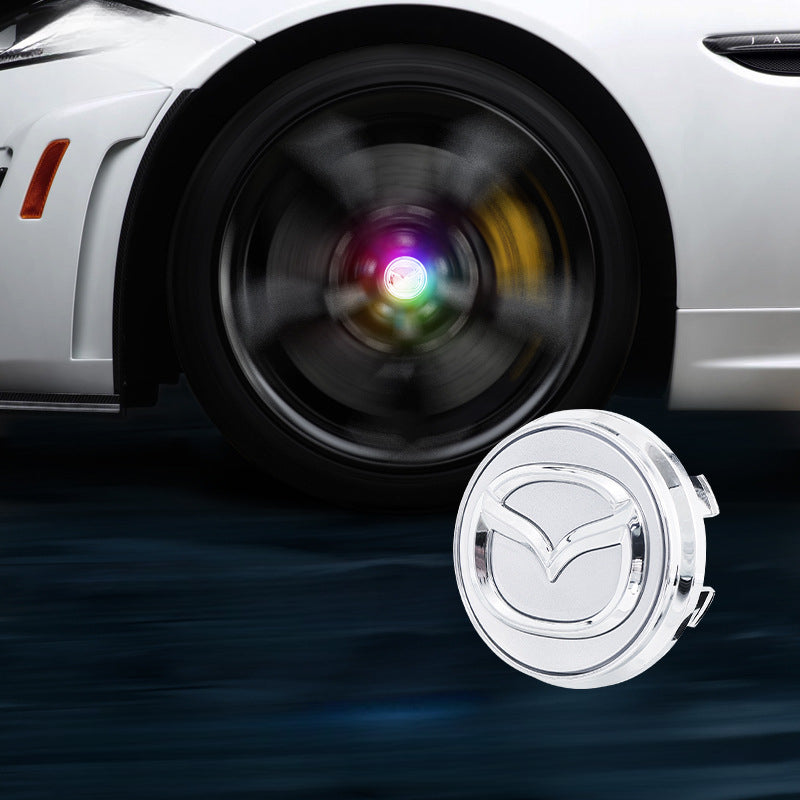 Mazda-Compatible Magnetic Suspension Hub Caps & LED Suspension Luminous Wheel Hub Lights