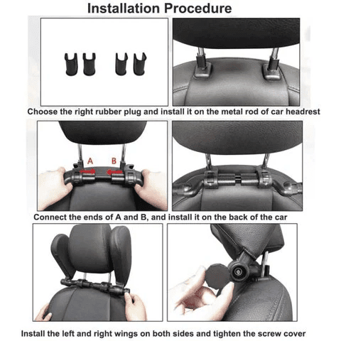 Universal Memory Foam Safety Headrest For Car Seats