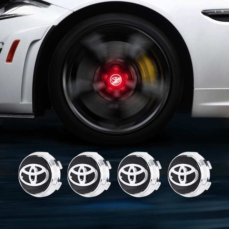 Toyota & Crown-Compatible Magnetic Suspension Hub Caps & LED Suspension Luminous Wheel Hub Lights