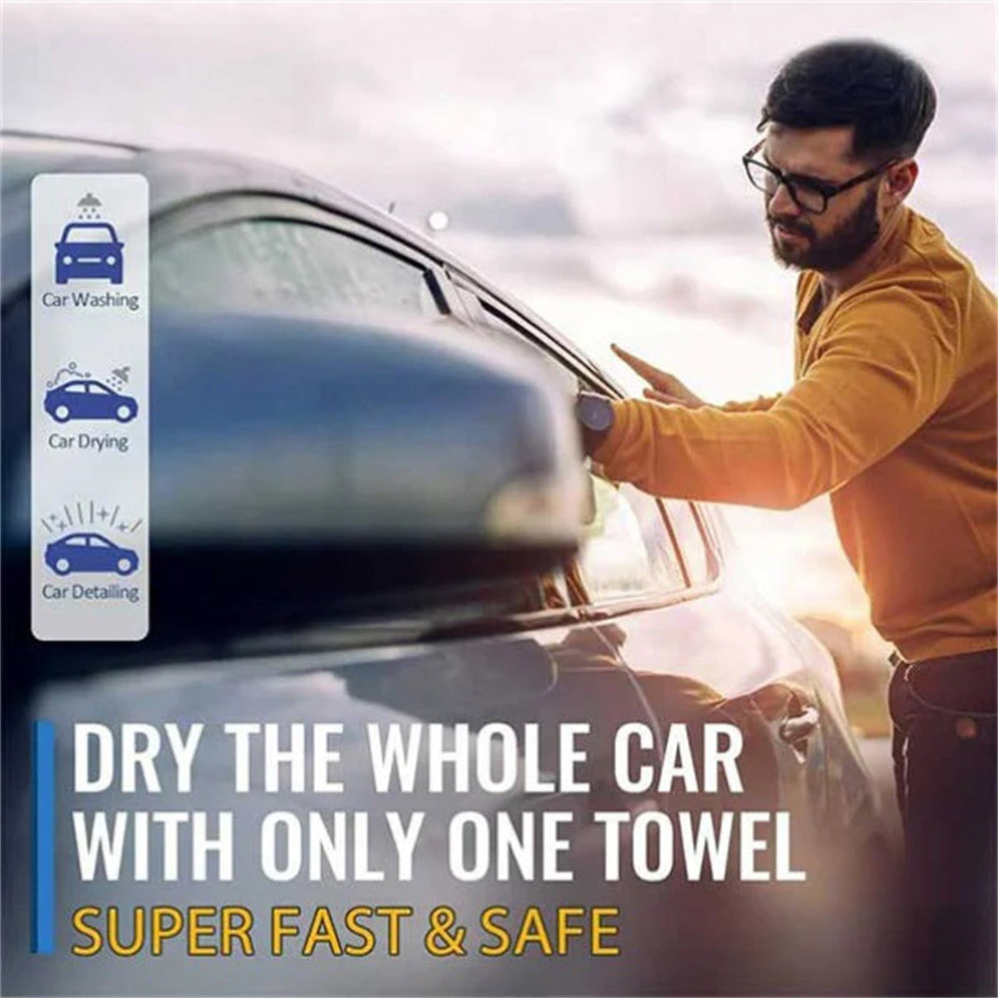 Car Drying Towel Double Layer Microfiber Towel (Flash Sale)