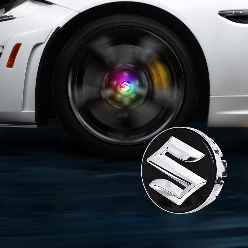 Suzuki-Compatible Magnetic Suspension Hub Caps & LED Suspension Luminous Wheel Hub Lights