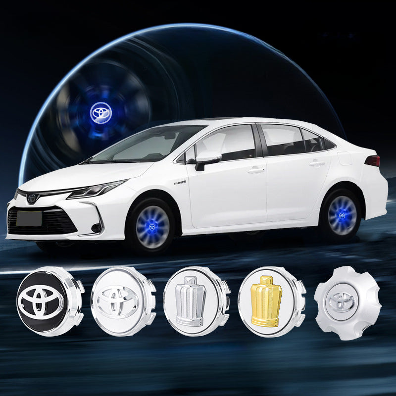 Toyota & Crown-Compatible Magnetic Suspension Hub Caps & LED Suspension Luminous Wheel Hub Lights