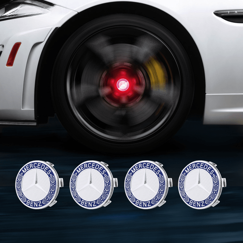 Mercedes-Benz-Compatible Magnetic Suspension Hub Caps & LED Suspension Luminous Wheel Hub Lights