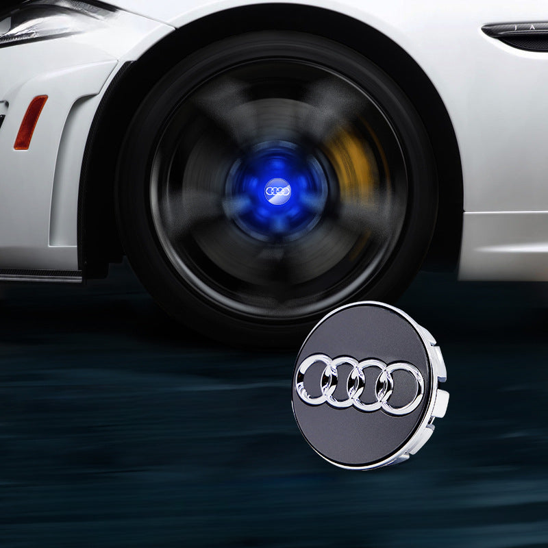 Audi-Compatible Magnetic Suspension Hub Caps & LED Suspension Luminous Wheel Hub Lights