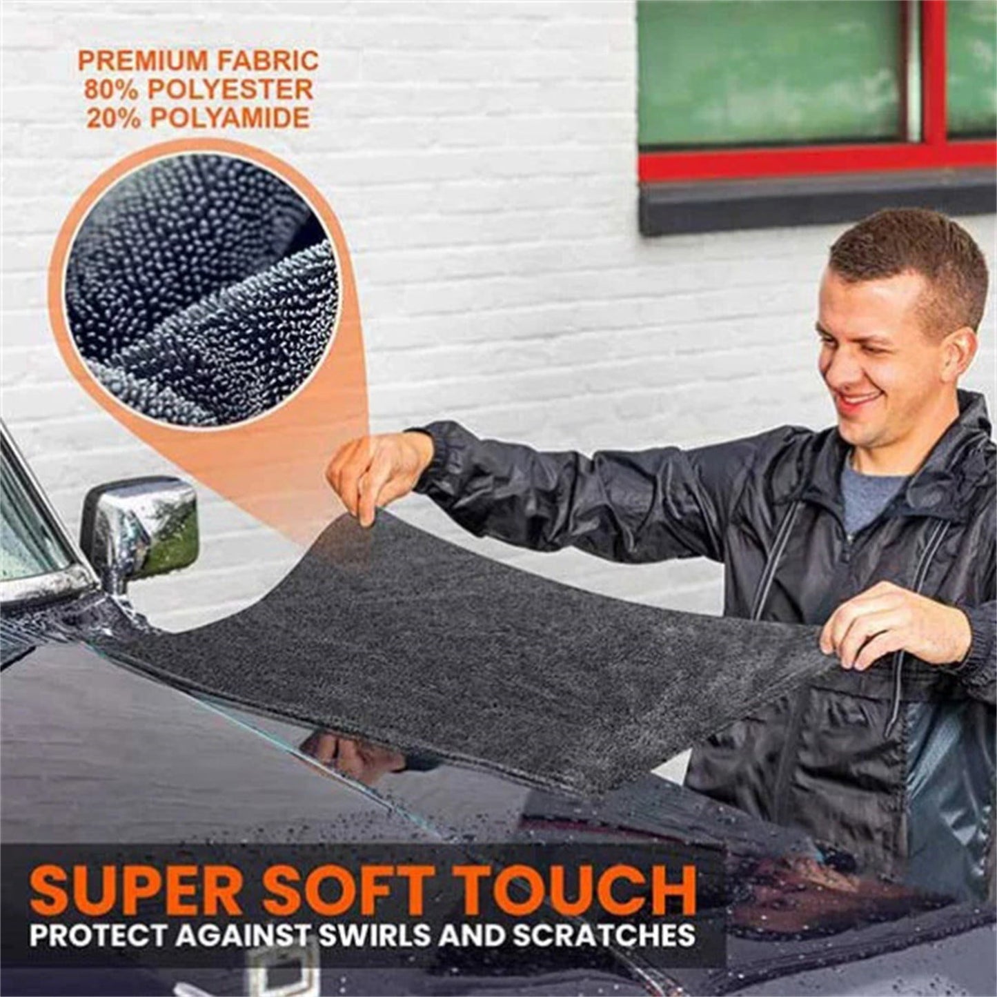 Car Drying Towel Double Layer Microfiber Towel (Flash Sale)