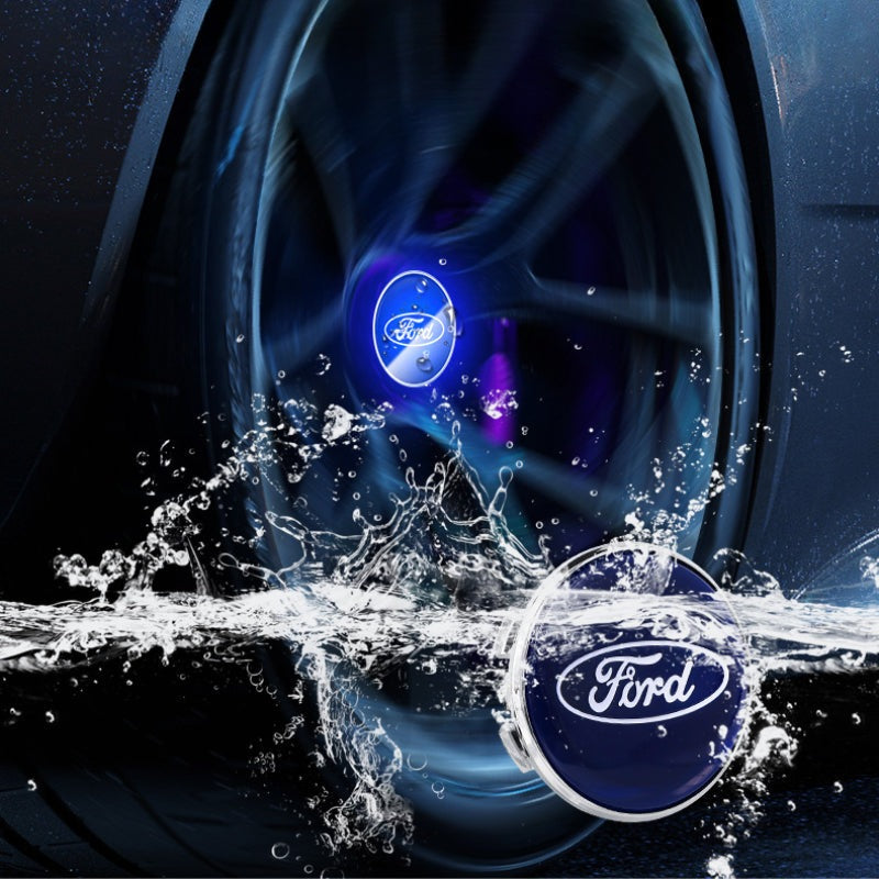 Ford-Compatible Magnetic Suspension Hub Caps & LED Suspension Luminous Wheel Hub Lights