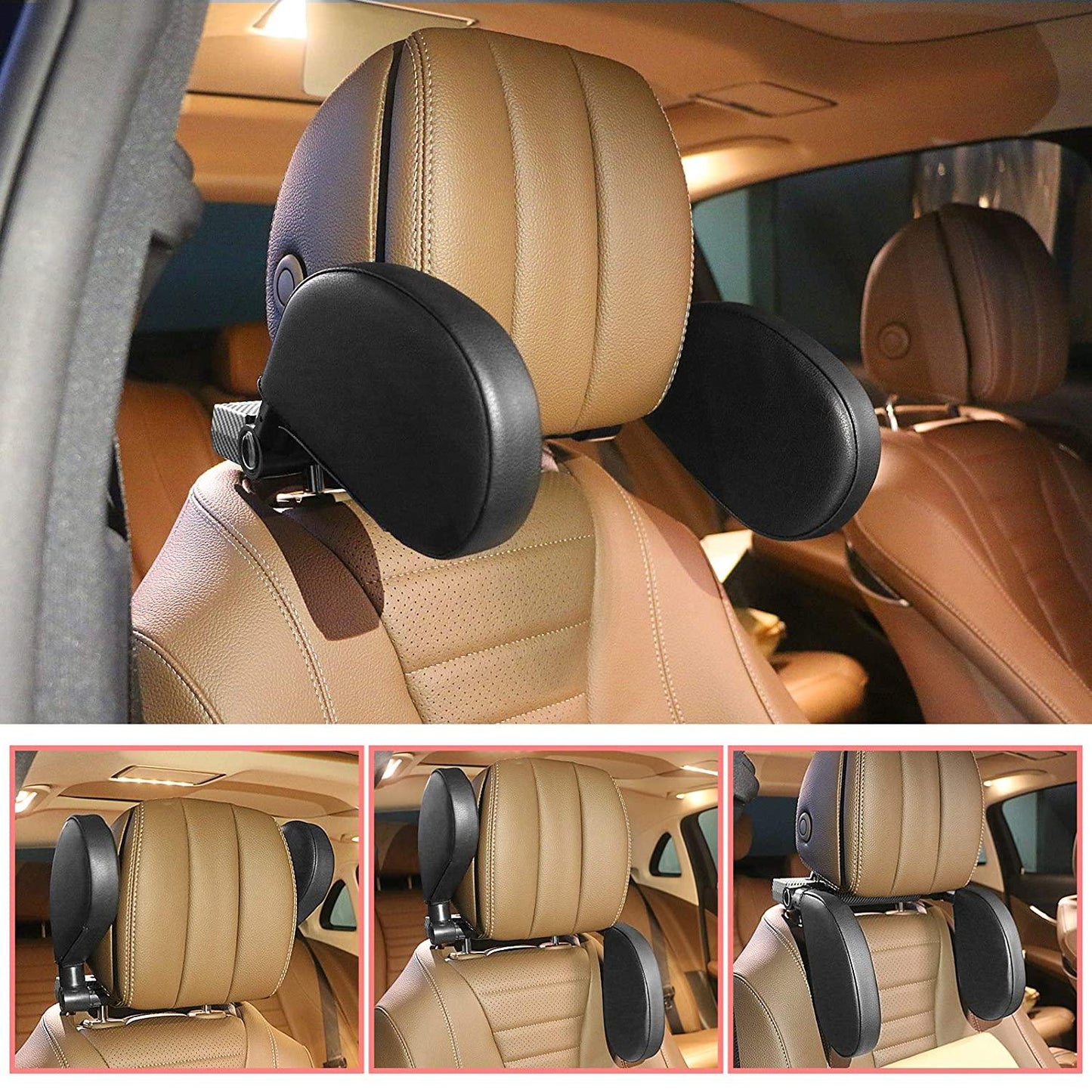 Universal Memory Foam Safety Headrest For Car Seats