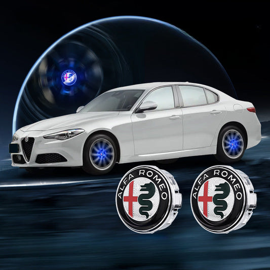 Alfa Romeo-Compatible Magnetic Suspension Hub Caps & LED Suspension Luminous Wheel Hub Lights