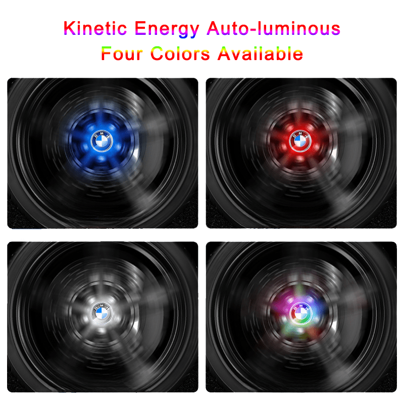 BMW-Compatible Magnetic Suspension Hub Caps & LED Suspension Luminous Wheel Hub Lights