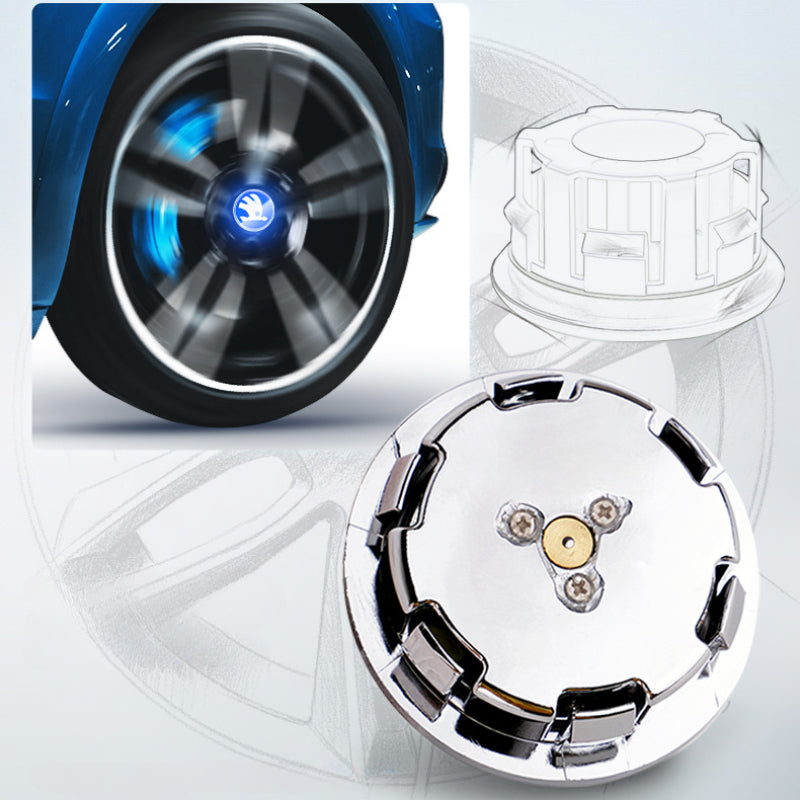 Chevrolet-Compatible Magnetic Suspension Hub Caps & LED Suspension Luminous Wheel Hub Lights