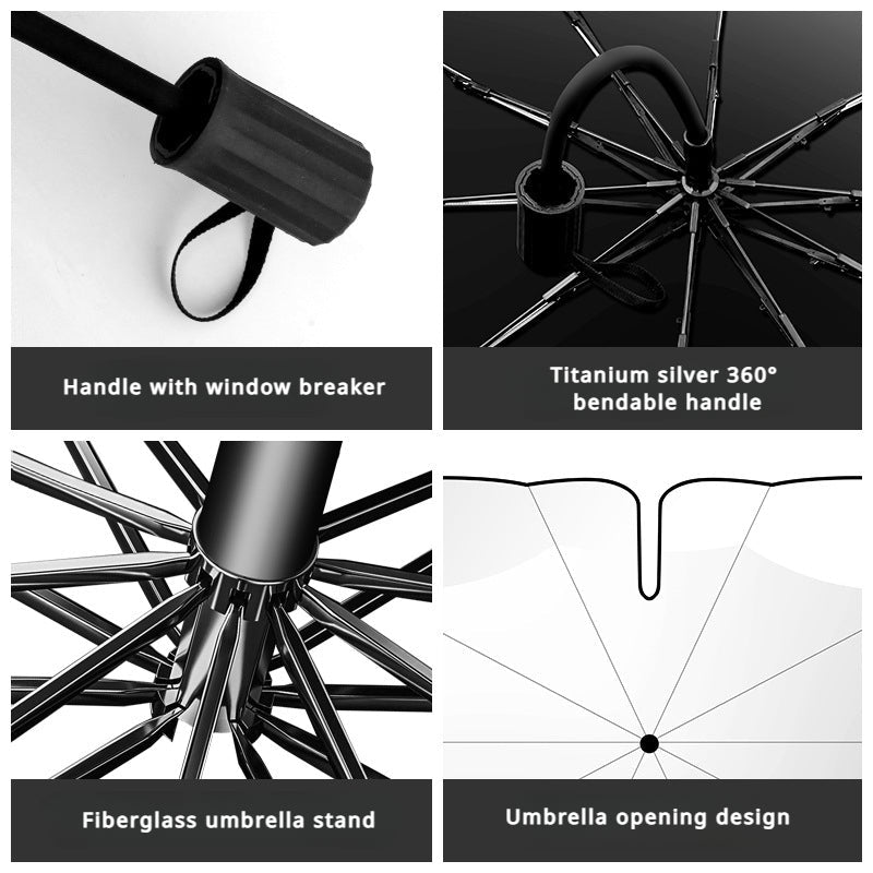 New 360° Bendable Handle Car Parasol Car Front Windshield Sun Protection Heat Shield Universal Car Parasol