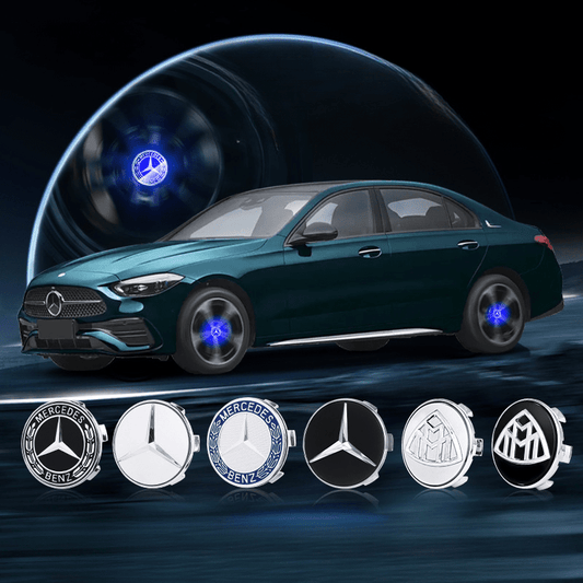 Mercedes-Benz-Compatible Magnetic Suspension Hub Caps & LED Suspension Luminous Wheel Hub Lights