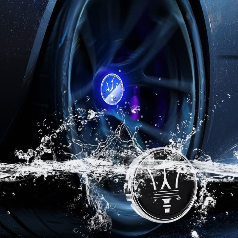 Maserati-Compatible Magnetic Suspension Hub Caps & LED Suspension Luminous Wheel Hub Lights