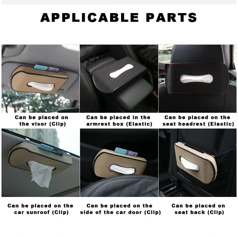 Car Multi-Functional Tissue Box Mask Dispenser Car Pillow Tissue Box Sun Visor Tissue Box