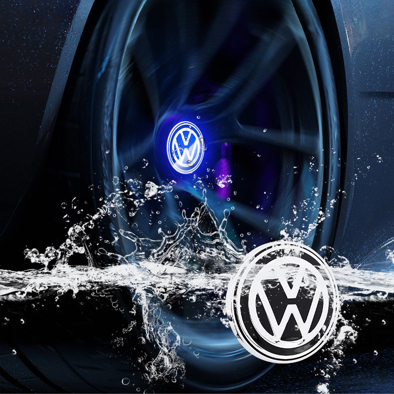 Volkswagen-Compatible Magnetic Suspension Hub Caps & LED Suspension Luminous Wheel Hub Lights