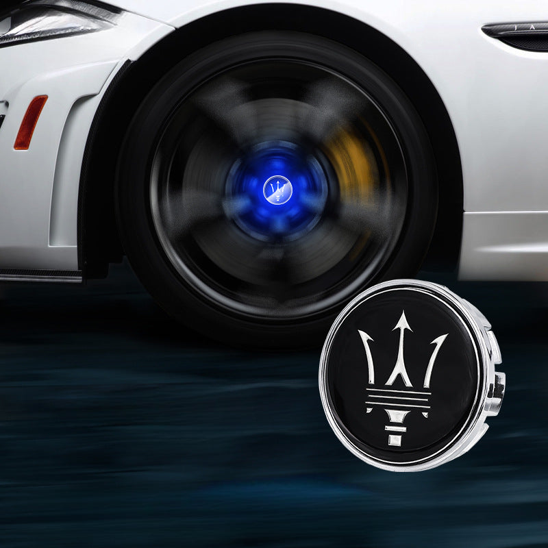 Maserati-Compatible Magnetic Suspension Hub Caps & LED Suspension Luminous Wheel Hub Lights