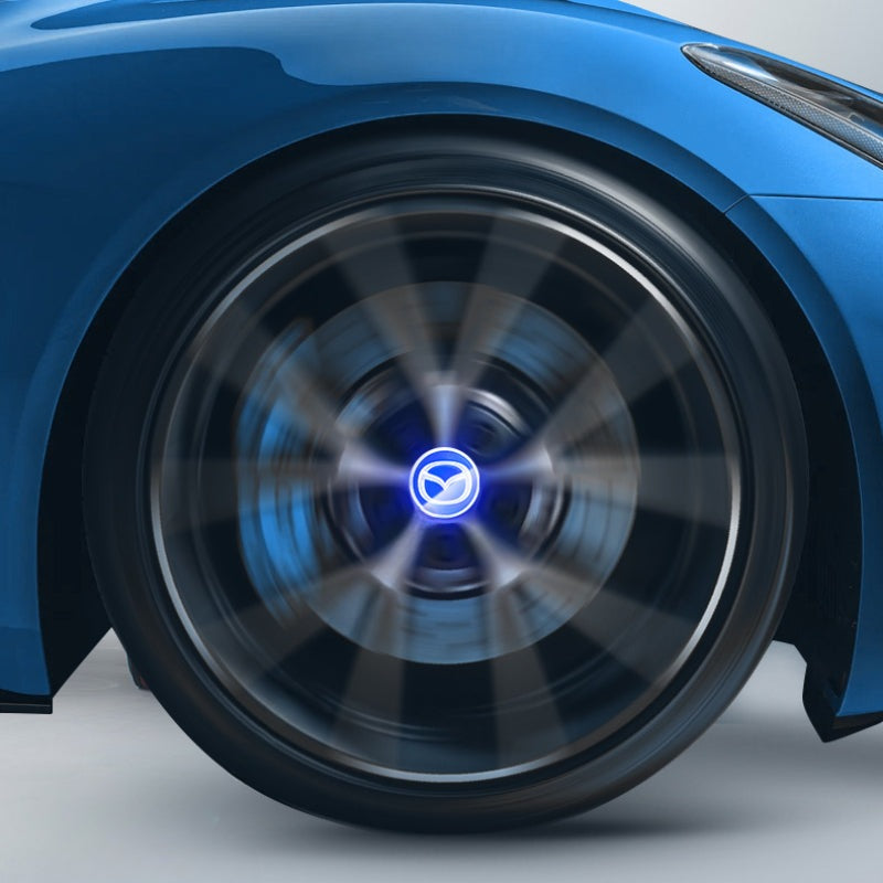 Mazda-Compatible Magnetic Suspension Hub Caps & LED Suspension Luminous Wheel Hub Lights