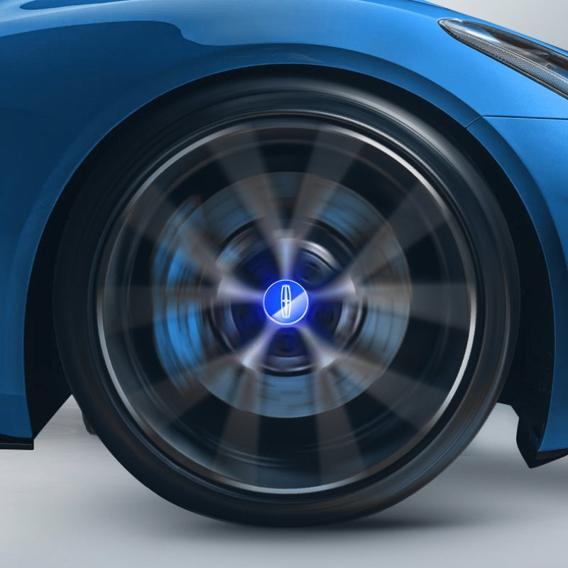 Lincoln-Compatible Magnetic Suspension Hub Caps & LED Suspension Luminous Wheel Hub Lights