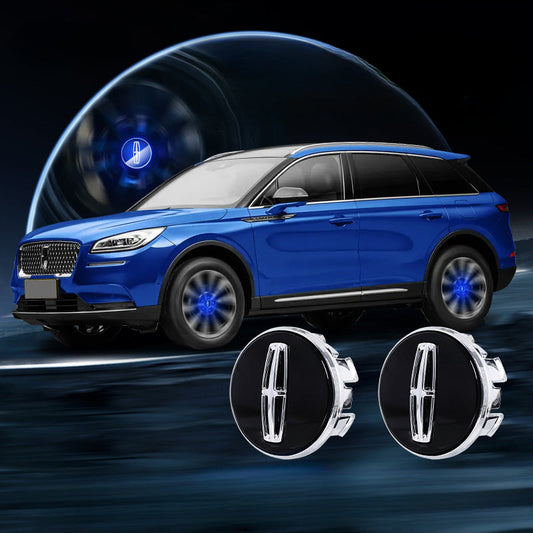 Lincoln-Compatible Magnetic Suspension Hub Caps & LED Suspension Luminous Wheel Hub Lights