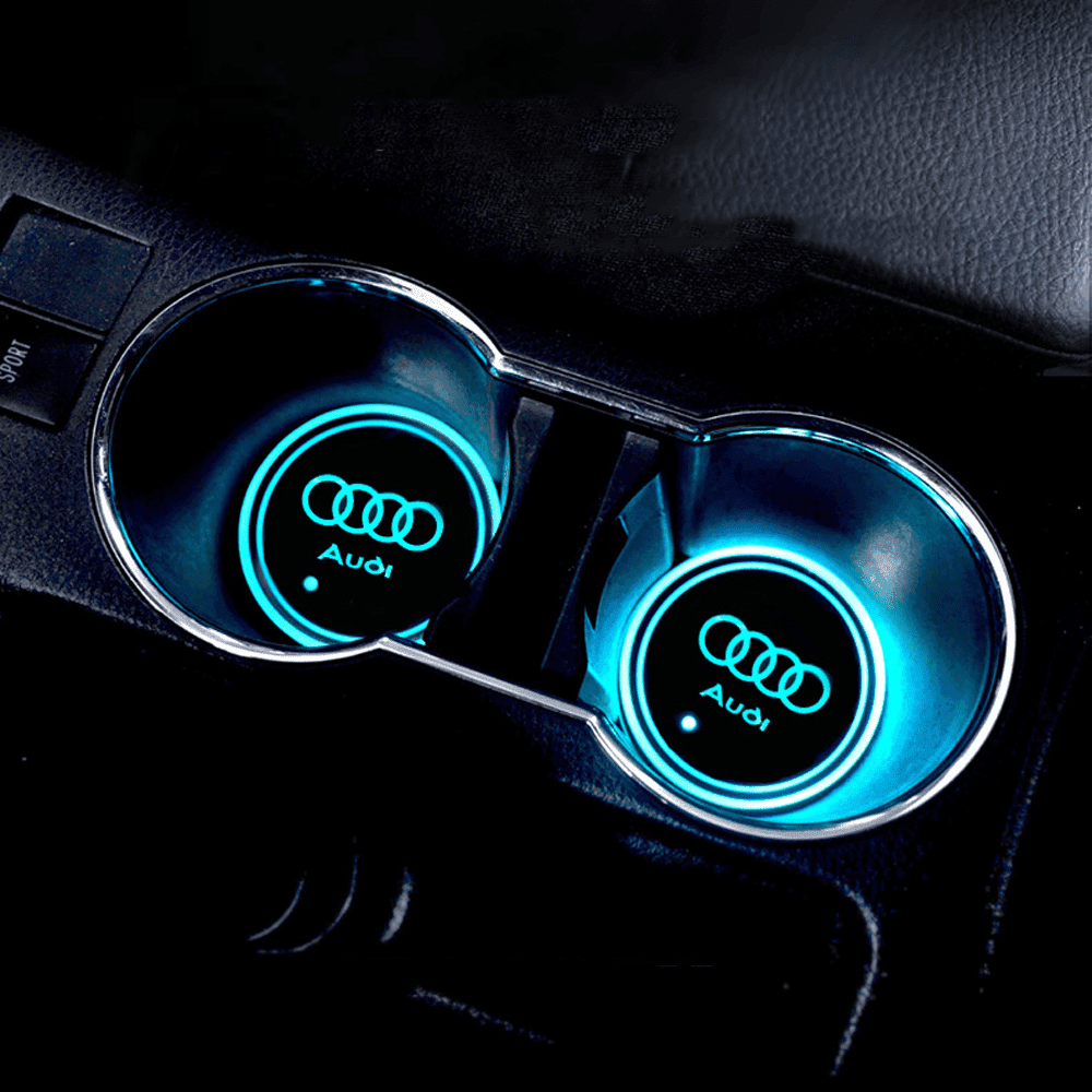 Audi-Compatible LED Cup Holder Light