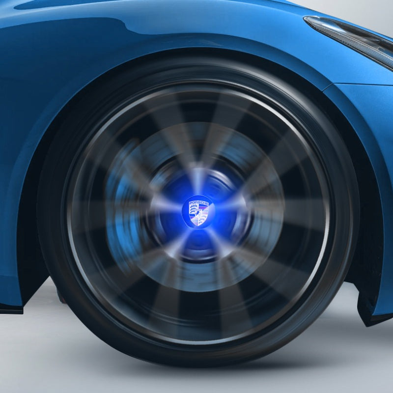 Porsche-Compatible Magnetic Suspension Hub Caps & LED Suspension Luminous Wheel Hub Lights