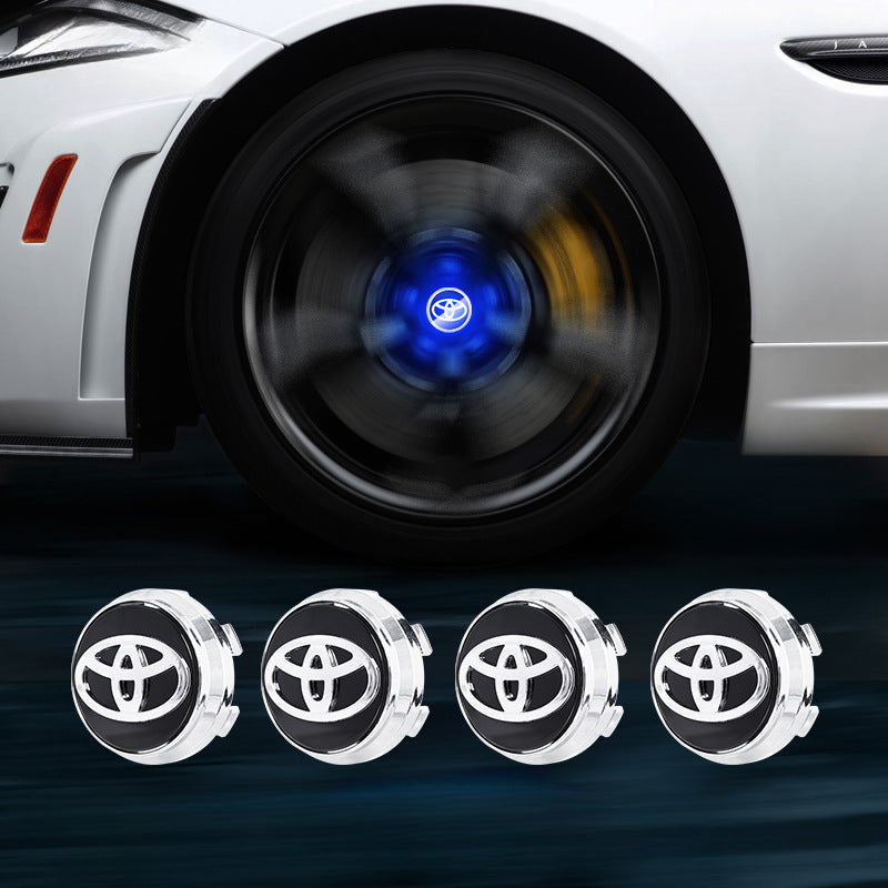 Toyota & Crown-Compatible Magnetic Suspension Hub Caps & LED Suspension Luminous Wheel Hub Lights