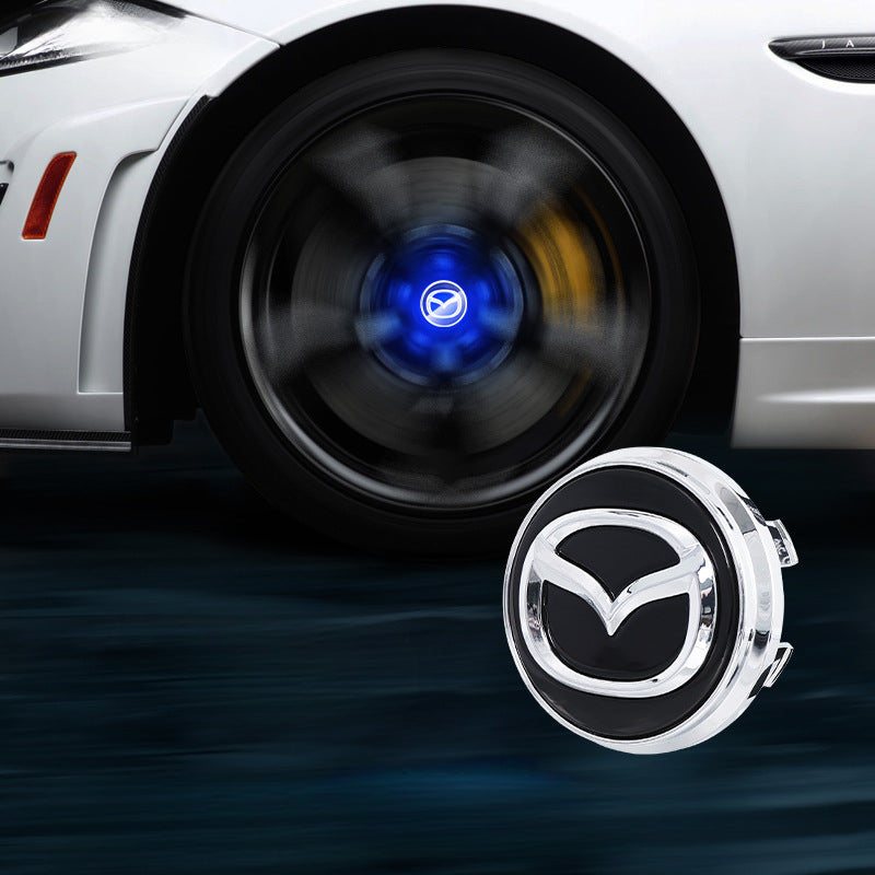 Mazda-Compatible Magnetic Suspension Hub Caps & LED Suspension Luminous Wheel Hub Lights