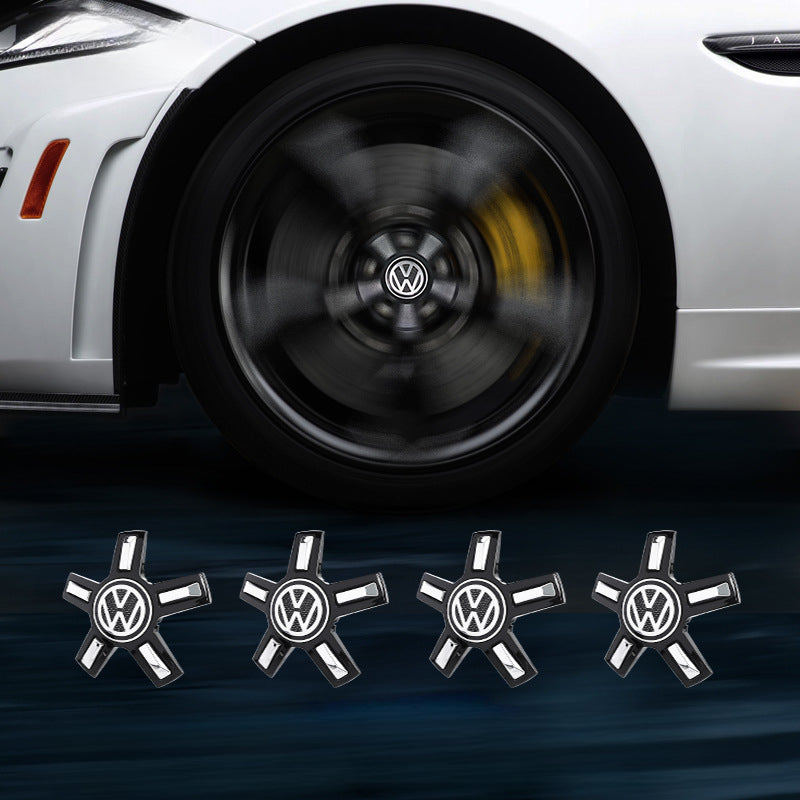 Volkswagen-Compatible Magnetic Suspension Hub Caps & LED Suspension Luminous Wheel Hub Lights