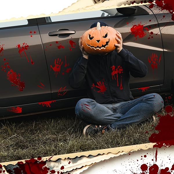 Halloween Blood Red Car Sticker