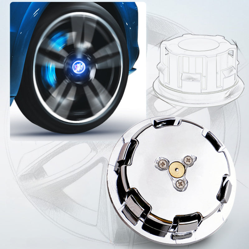 Buick-Compatible Magnetic Suspension Hub Caps & LED Suspension Luminous Wheel Hub Lights