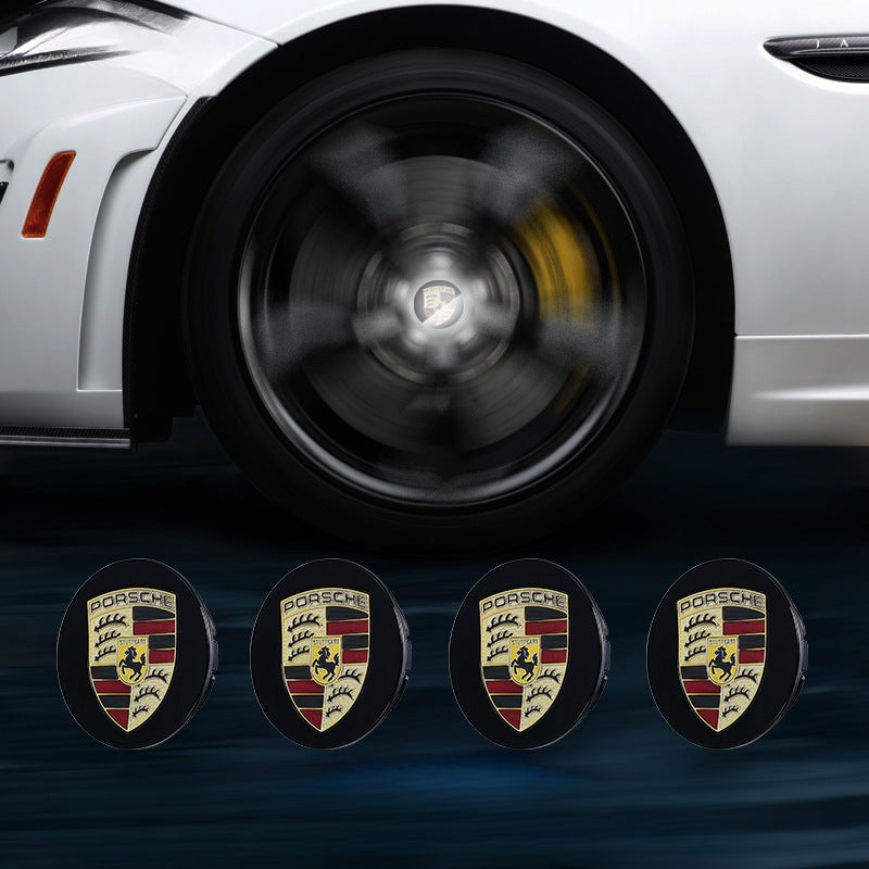 Porsche-Compatible Magnetic Suspension Hub Caps & LED Suspension Luminous Wheel Hub Lights