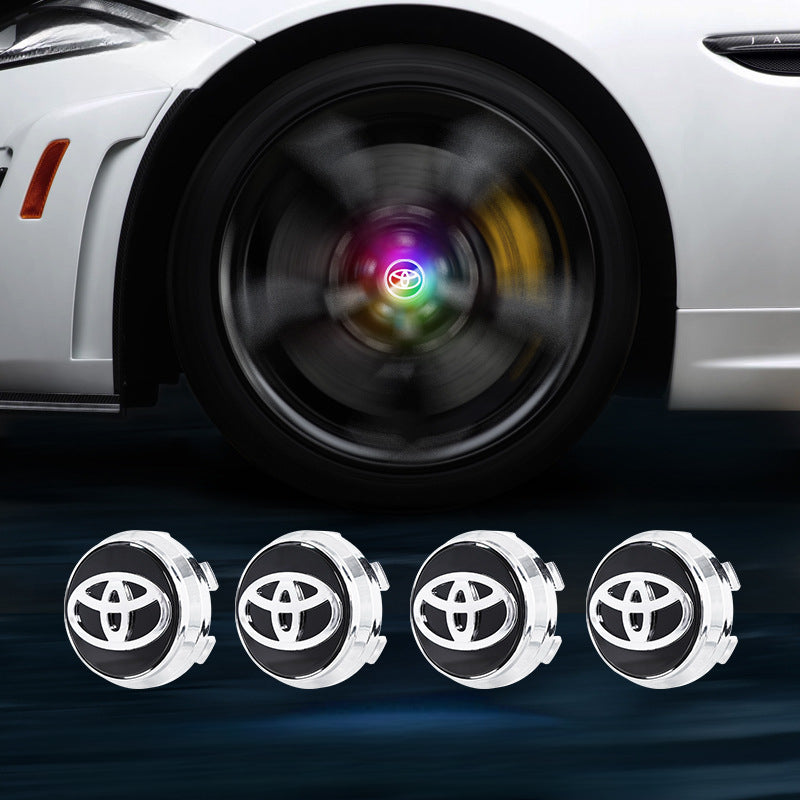 Toyota & Crown-Compatible Magnetic Suspension Hub Caps & LED Suspension Luminous Wheel Hub Lights