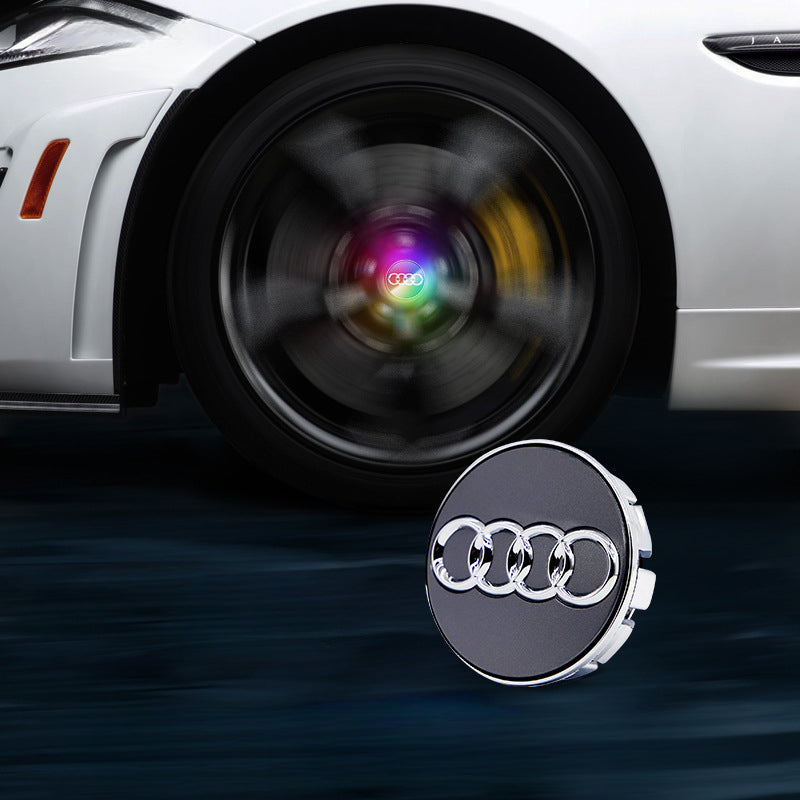 Audi-Compatible Magnetic Suspension Hub Caps & LED Suspension Luminous Wheel Hub Lights