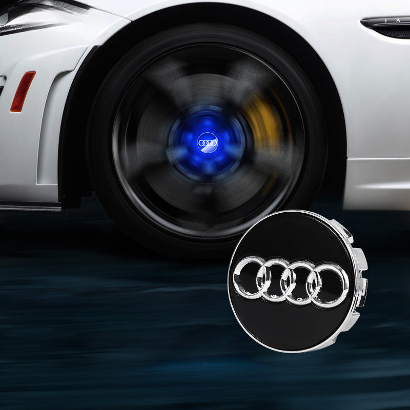 Audi-Compatible Magnetic Suspension Hub Caps & LED Suspension Luminous Wheel Hub Lights