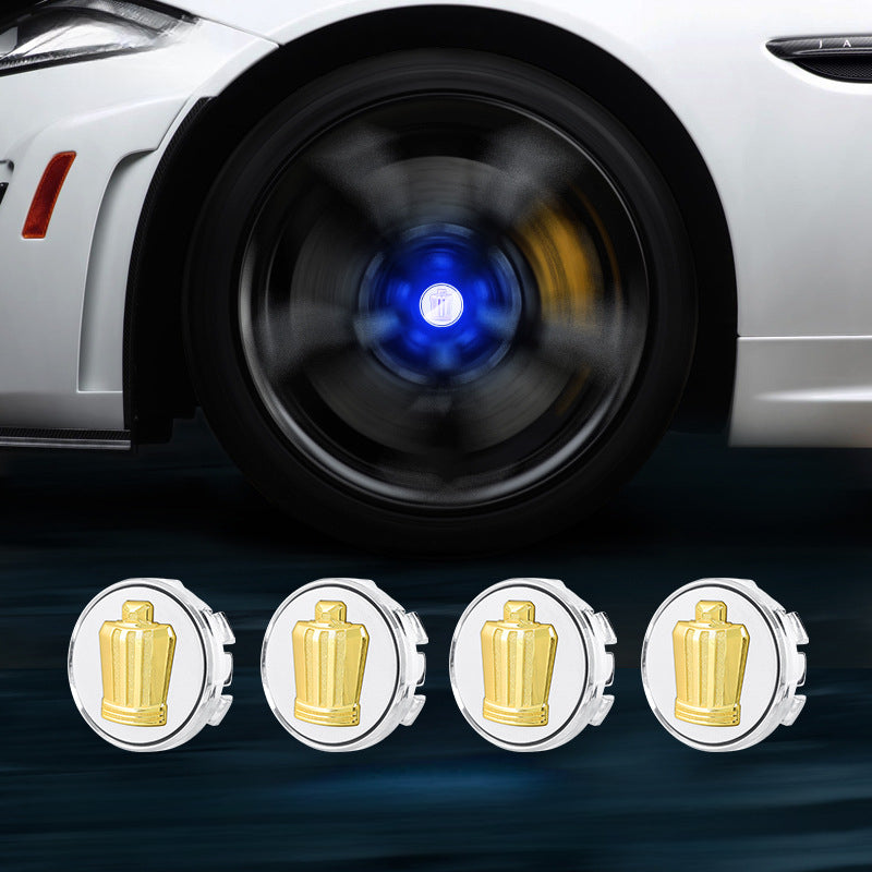 Toyota & Crown-Compatible Magnetic Suspension Hub Caps & LED Suspension Luminous Wheel Hub Lights