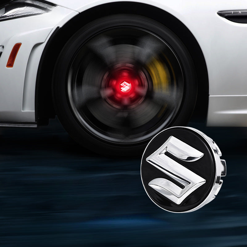 Suzuki-Compatible Magnetic Suspension Hub Caps & LED Suspension Luminous Wheel Hub Lights