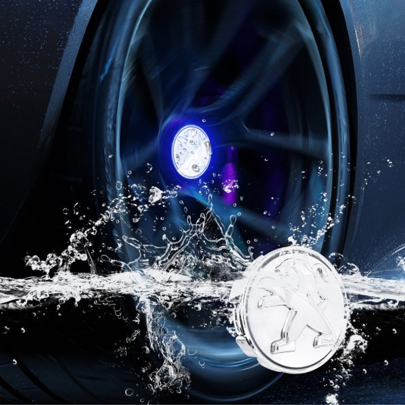 Peugeot-Compatible Magnetic Suspension Hub Caps & LED Suspension Luminous Wheel Hub Lights