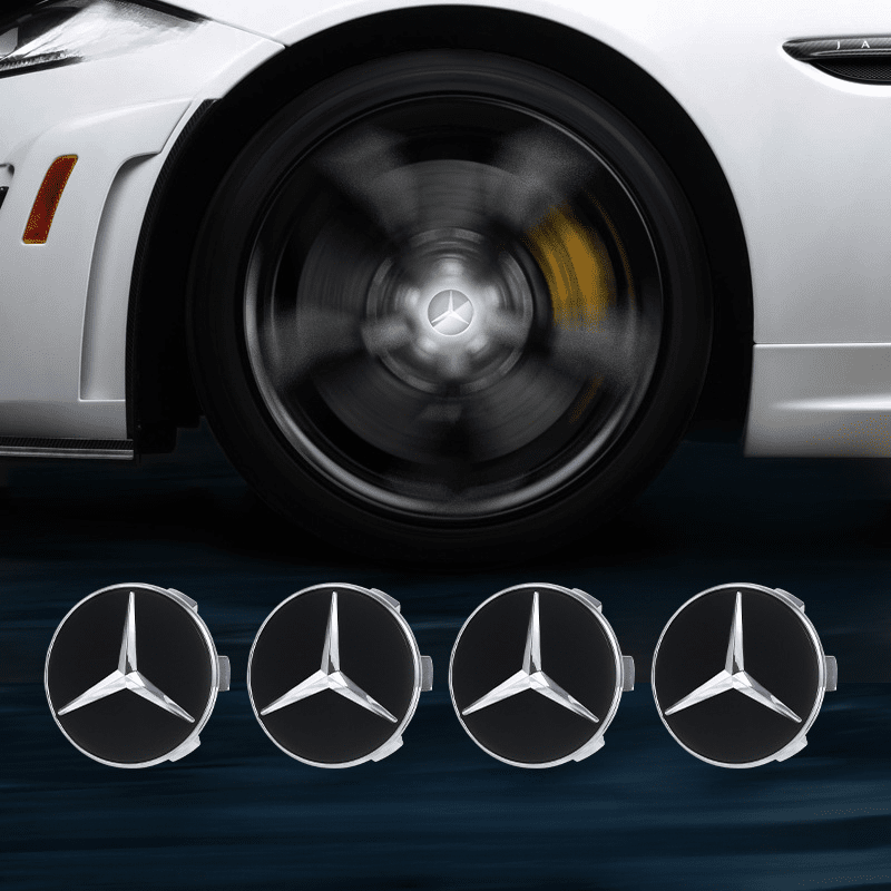 Mercedes-Benz-Compatible Magnetic Suspension Hub Caps & LED Suspension Luminous Wheel Hub Lights