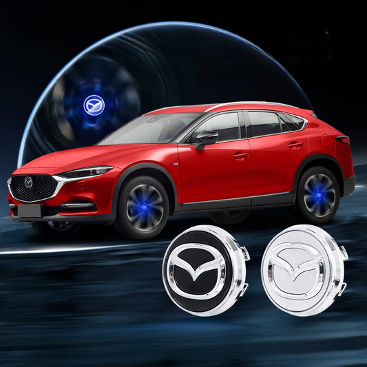 Mazda-Compatible Magnetic Suspension Hub Caps & LED Suspension Luminous Wheel Hub Lights