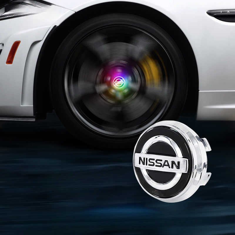 Nissan-Compatible Magnetic Suspension Hub Caps & LED Suspension Luminous Wheel Hub Lights