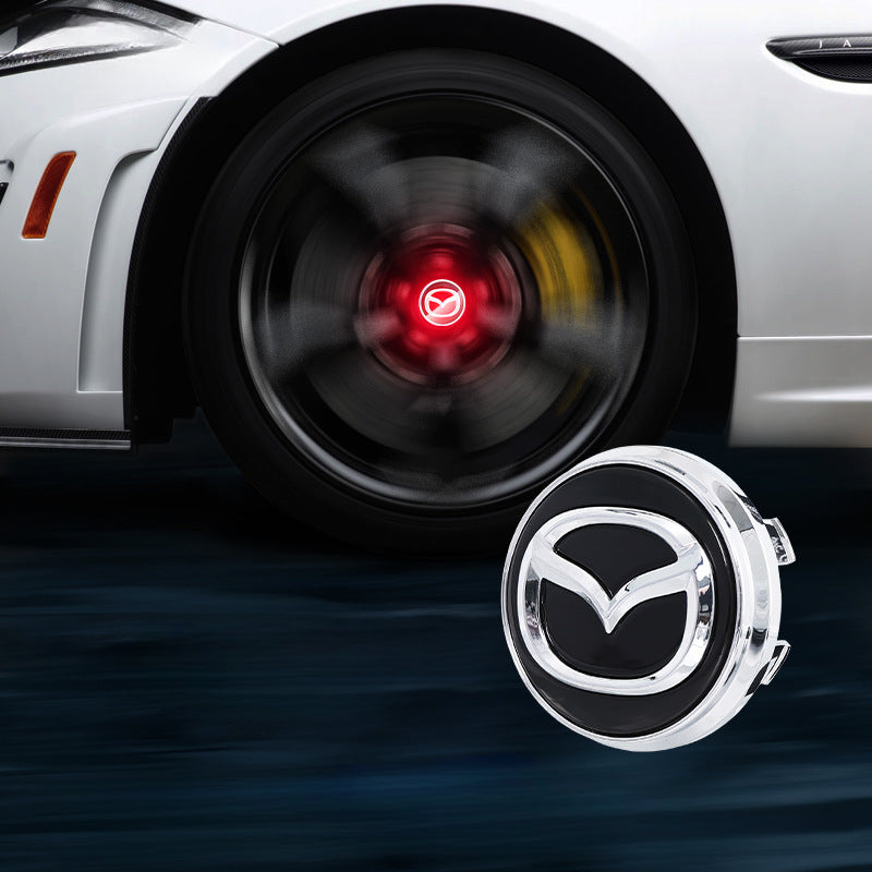 Mazda-Compatible Magnetic Suspension Hub Caps & LED Suspension Luminous Wheel Hub Lights