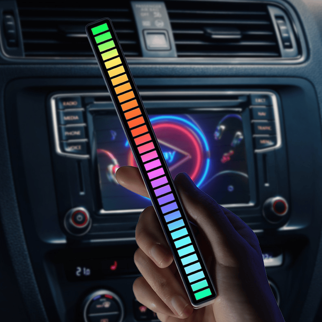 Car Colorful Music Atmosphere Light RGB Sound Control Rhythm Light