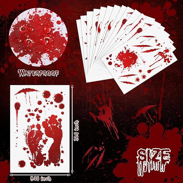 Halloween Blood Red Car Sticker